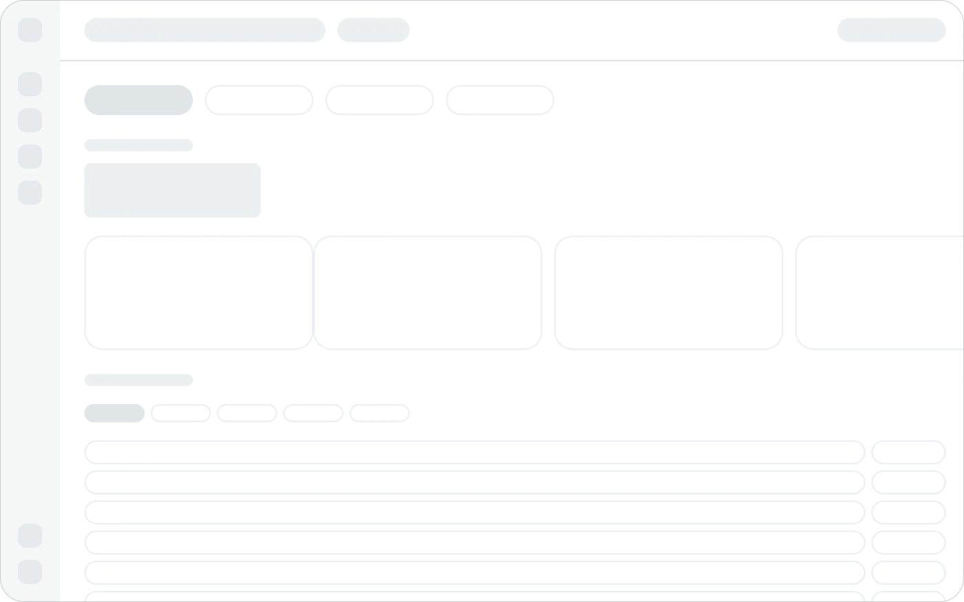 Transactions screen after the modernization